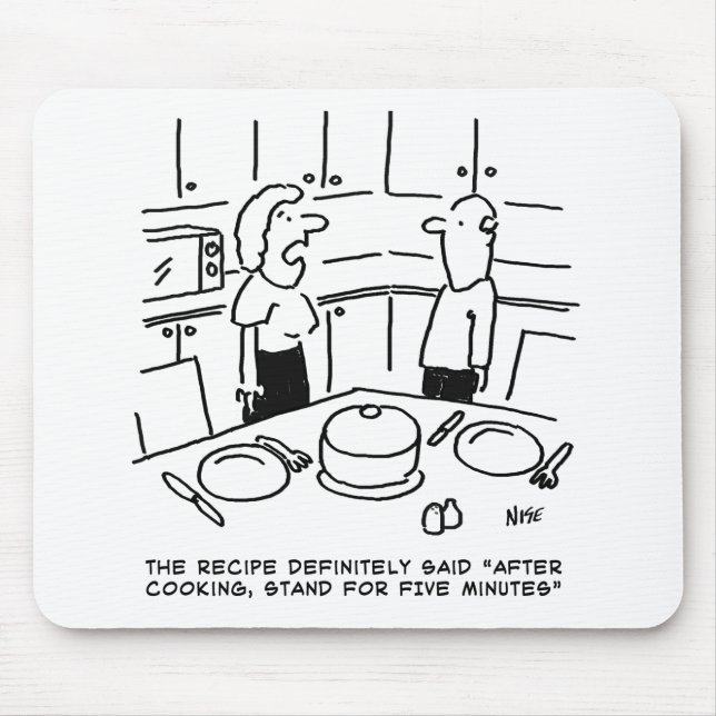 Anleitung zur Zubereitung von Rezept nach Kochen i Mousepad (Vorne)