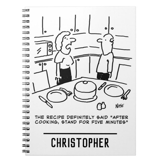 Anleitung zur Zubereitung von Rezept nach Kochen i Notizblock (Vorderseite)