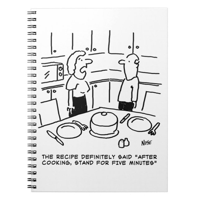 Anleitung zur Zubereitung von Rezept nach Kochen i Notizblock (Vorderseite)