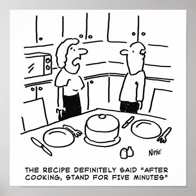 Anleitung zur Zubereitung von Rezept nach Kochen i Poster (Vorne)