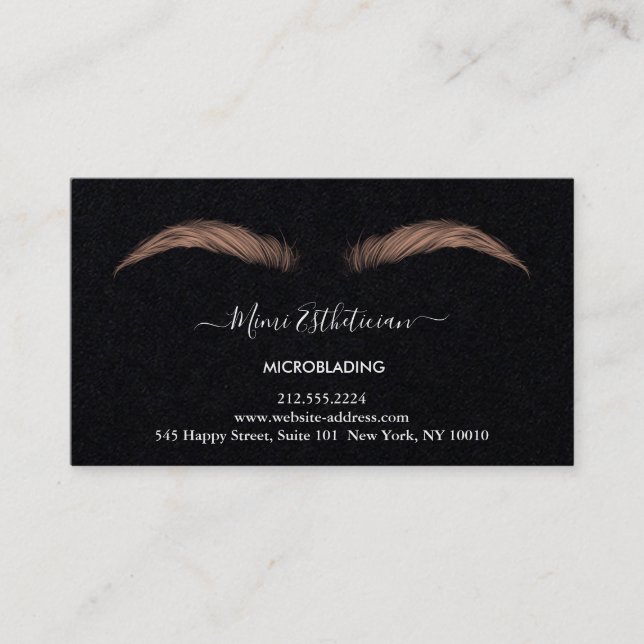 Anleitungen für die Nachsorge für das Mikroblade v Visitenkarte (Vorderseite)