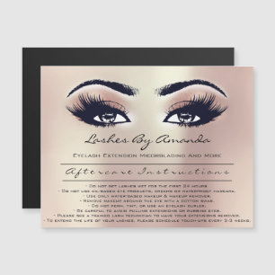 Anleitungen für die Nachsorge Lashes Extension Mic Magneteinladung
