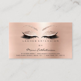 Anleitungen für die Nachsorge Lashes Verlängerung Visitenkarte