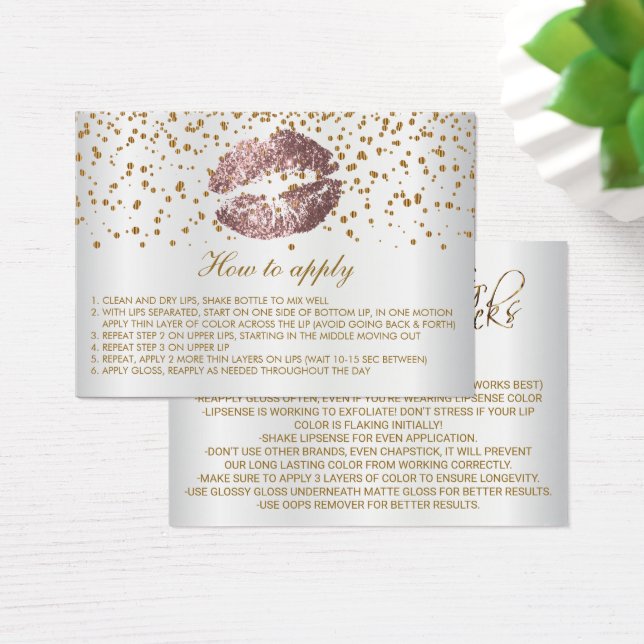 Anleitungen für Rose Glitzer Lips Anwendung (Schreibtisch)