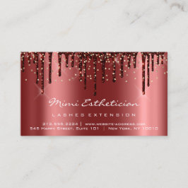 Anleitungen zur Nachsorge Lash Burgundy Tropfens G Visitenkarte