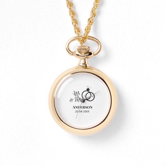 Anm & Frau geben Sie den Familiennamen Datum Jahr  Armbanduhr (Vorderseite)