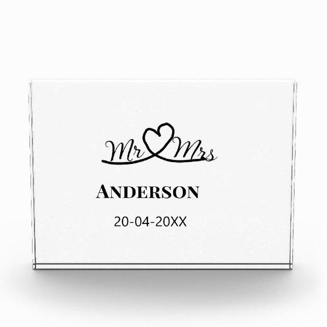 Anm & Frau geben Sie den Familiennamen Datum Jahr  Fotoblock (Vorderseite)