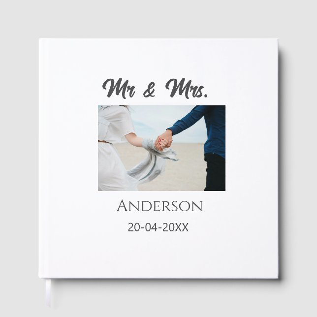 Anm & Frau geben Sie den Familiennamen Datum Jahr  Gästebuch (Vorderseite)