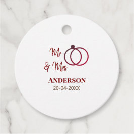 Anm & Frau geben Sie den Familiennamen Datum Jahr  Geschenkanhänger