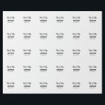 Anm & Frau geben Sie den Familiennamen Datum Jahr  Geschenkpapier<br><div class="desc">Gestaltung</div>