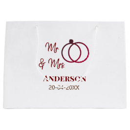 Anm & Frau geben Sie den Familiennamen Datum Jahr  Große Geschenktüte