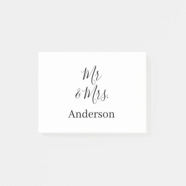 Anm & Frau geben Sie den Familiennamen Datum Jahr  Post-it Klebezettel (Vorderseite)