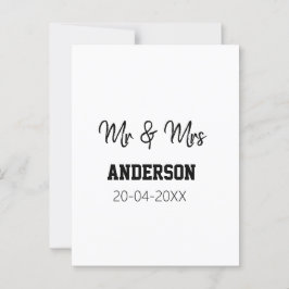 Anm & Frau geben Sie den Familiennamen Datum Jahr  Postkarte