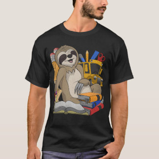 Anmeldung Tier Geschenk Grundschule Faultier Mädch T-Shirt