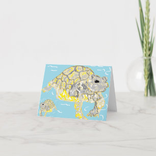 Anmerkung: Card Blank Inside Sea Turtles Sarr Karte