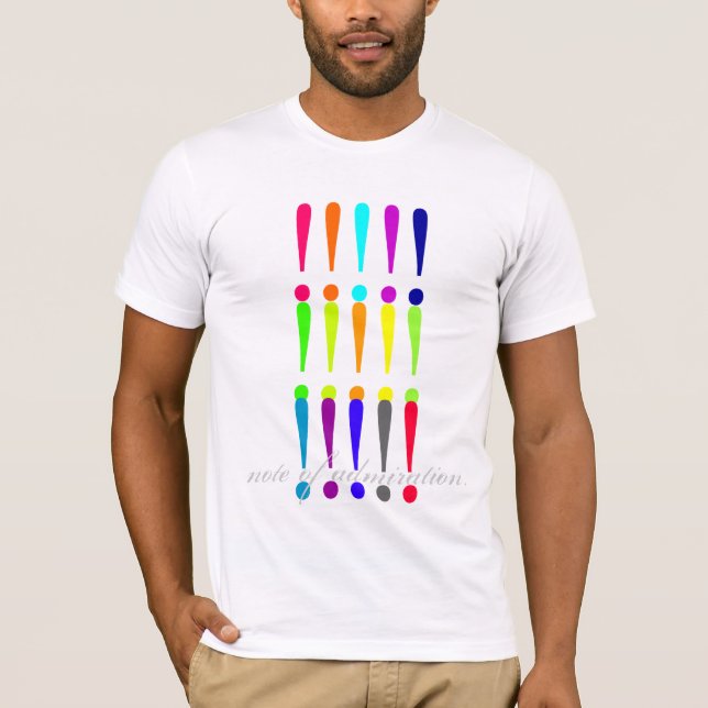 Anmerkung der Bewunderung T-Shirt (Vorderseite)