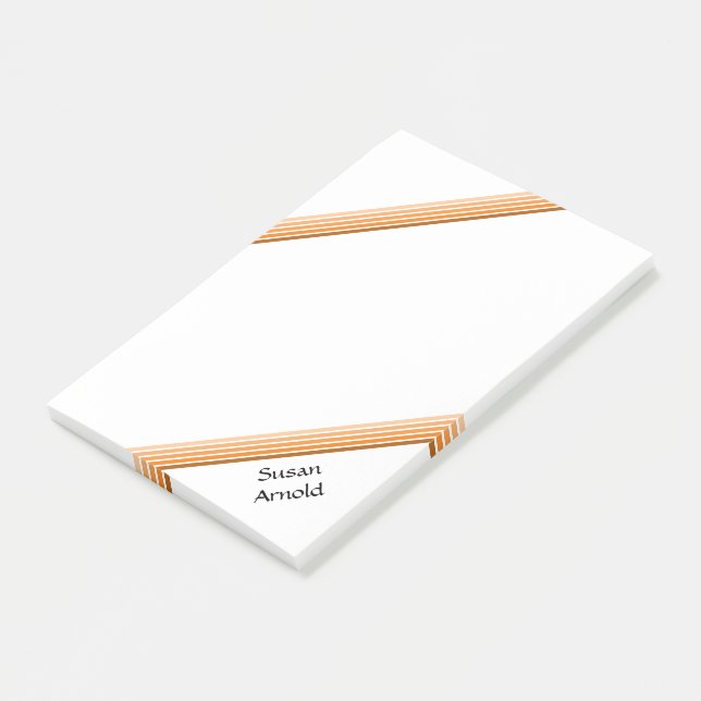 Anmerkung nach dem Ende - Orangenfarben Post-it Klebezettel (angewinkelt)