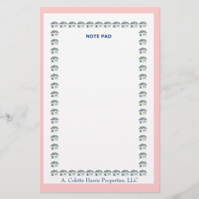 Anmerkung Pad- Design 8 Briefpapier (Vorderseite)