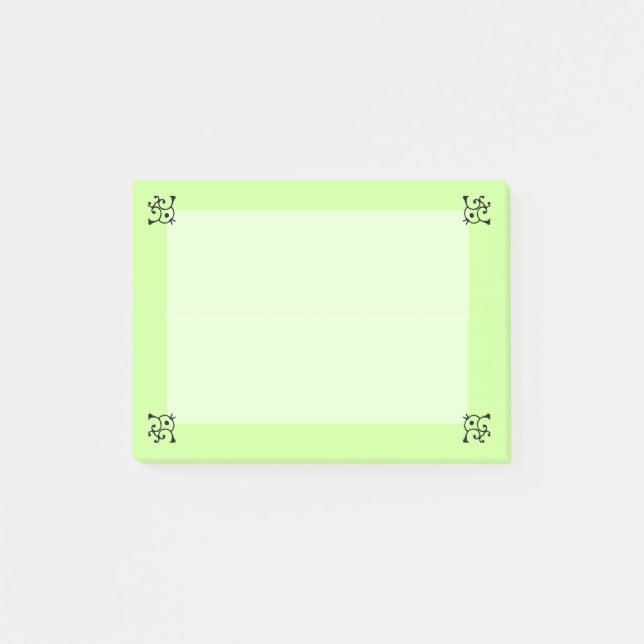 Anmerkung Pad - Kurze Ecken Post-it Klebezettel (Vorderseite)