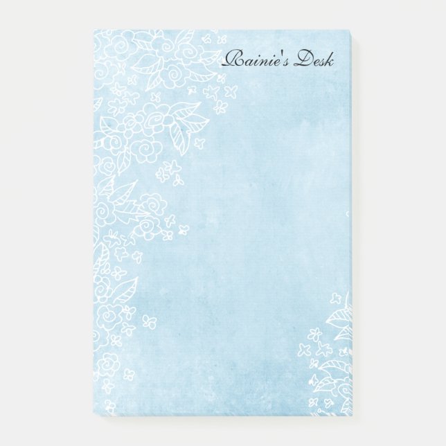 " Anmerkungen des Post-Itblaues 4x6 Post-it Klebezettel (Vorderseite)