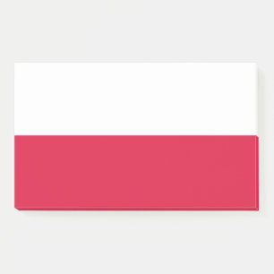 Anmerkungen mit Flagge von Polen Post-it Klebezettel