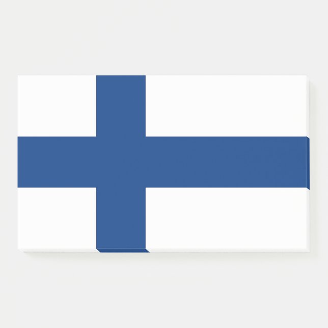 Anmerkungen unter der Flagge Finnlands Post-it Klebezettel (Vorderseite)
