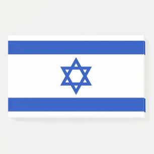 Anmerkungen unter der Flagge Israels Post-it Klebezettel