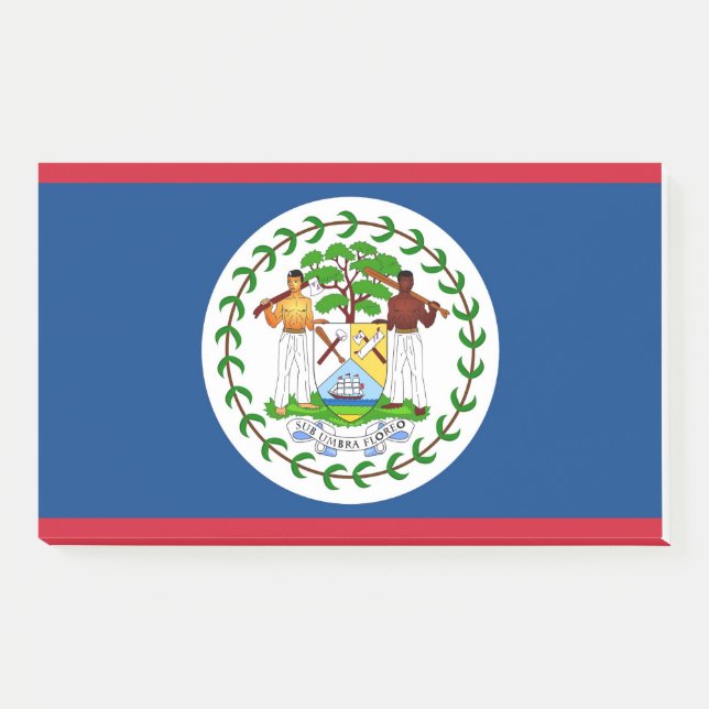 Anmerkungen unter der Flagge von Belize Post-it Klebezettel (Vorderseite)