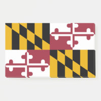 Anmerkungen unter der Flagge von Maryland, USA