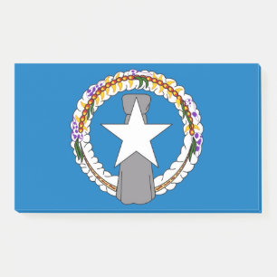 Anmerkungen unter der Flagge von Nord-Mariana, USA Post-it Klebezettel