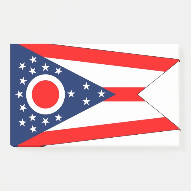 Anmerkungen unter der Flagge von Ohio Staat, USA Post-it Klebezettel (Vorderseite)