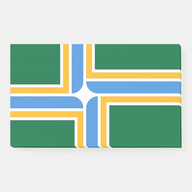 Anmerkungen unter der Flagge von Portland City, US Post-it Klebezettel (Vorderseite)