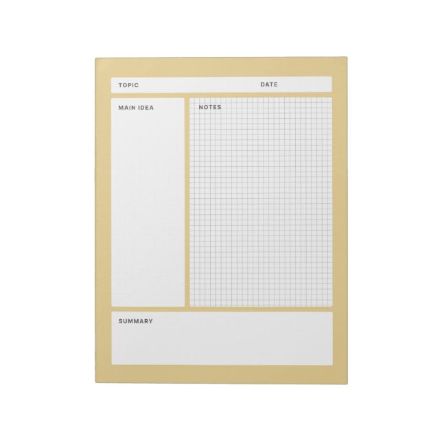 Anmerkungen zu Cornell (Grafik) Notizblock (Rotiert)