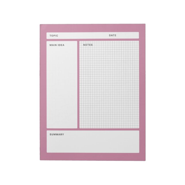 Anmerkungen zu Cornell (Grafik) Notizblock (Rotiert)