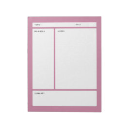 Anmerkungen zu Großbuchstaben (Schlicht) Notizblock