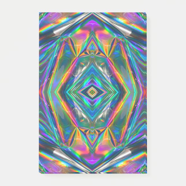 Anmerkungen zu irrisiertem Chrome Post Post-it Klebezettel (Vorderseite)