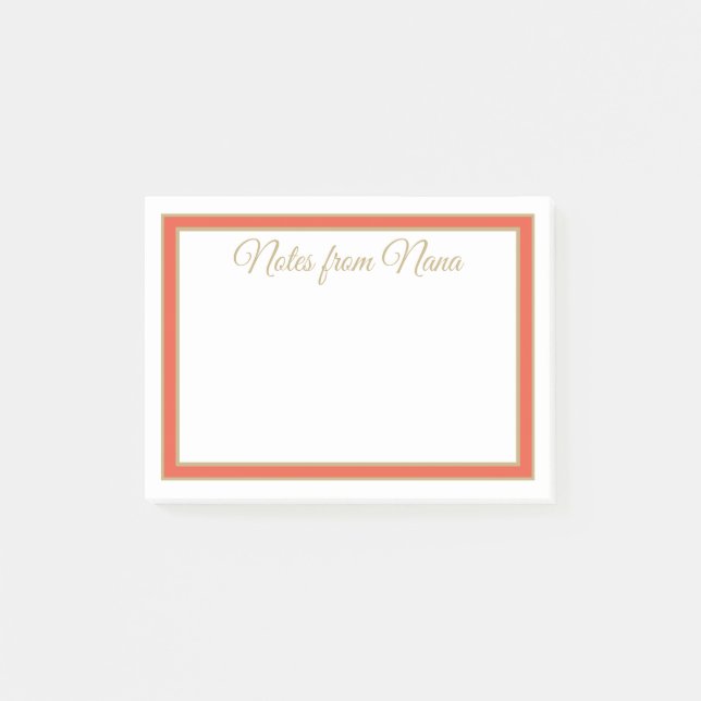 Anmerkungen zum Nana-Beitrag Post-it Klebezettel (Vorderseite)