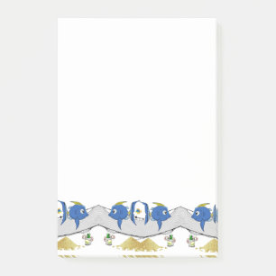 Anmerkungen zum Sand von Fischereiwürmern Post-it Klebezettel