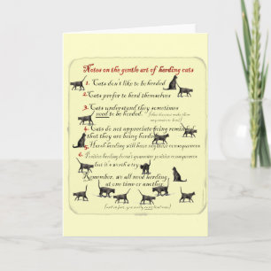 Anmerkungen zur Gentle Art Herding Cats Karte