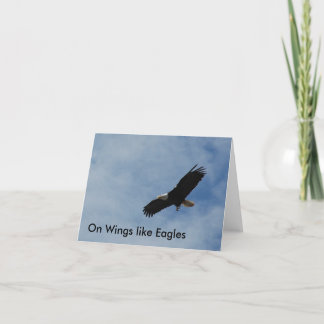 Anmerkungs-Karte - "auf Flügeln mögen Sie Eagles " Karte