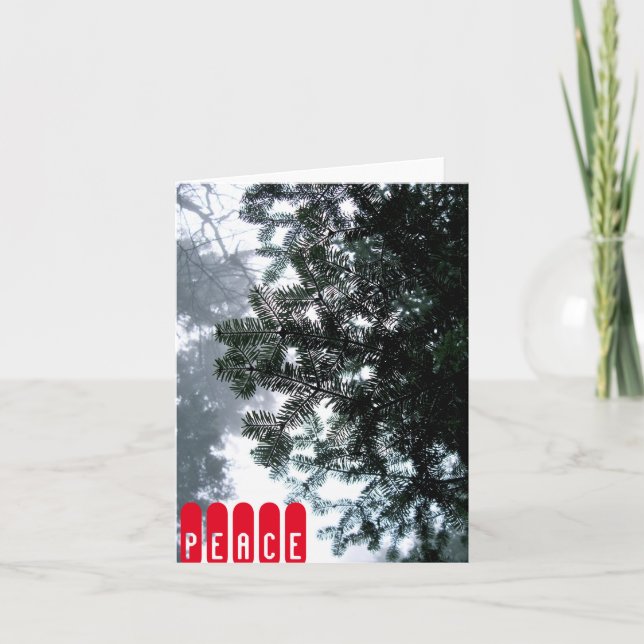 Anmerkungs-Karte - FRIEDEN Feiertagskarte (Vorderseite)