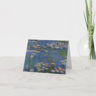 Anmerkungs-Karte Töne der MONET Wasser-Lilien 1916 Karte