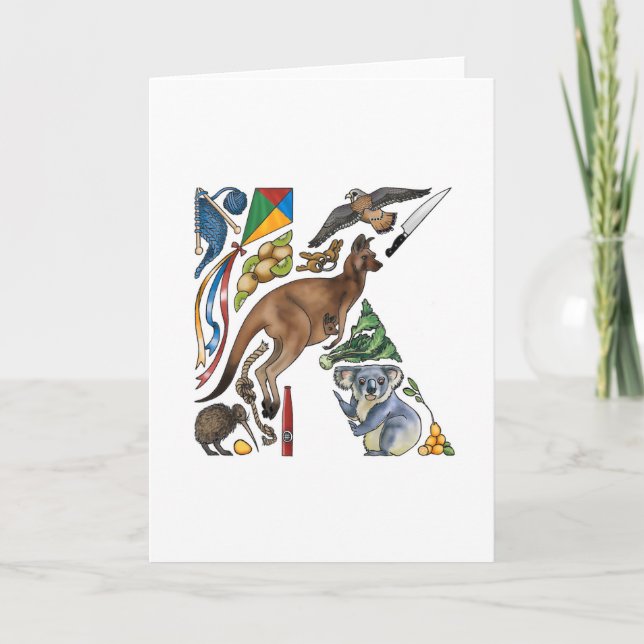 Anmerkungskarte des Monogramms "K" (Vorderseite)