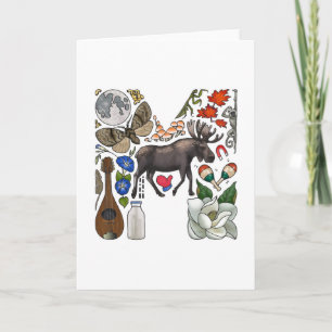 Anmerkungskarte des Monogramms "M"