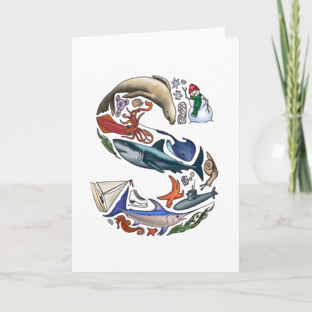 Anmerkungskarte des Monogramms "S" (Vorderseite)