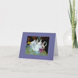 Anmerkungskarte - englische Teekannen Karte