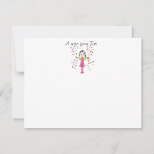 Anmerkungspapier gemacht vom Herzen - Mitteilungskarte