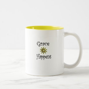 Anmut geschieht Kaffee-Tasse Zweifarbige Tasse