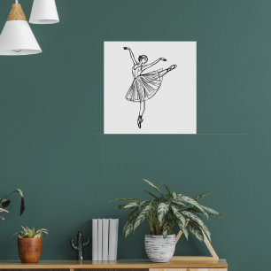 Anmut in Bewegung – Ballerina Poster