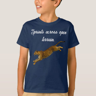 Anmut in Bewegung: Der laufende Leopard T-Shirt